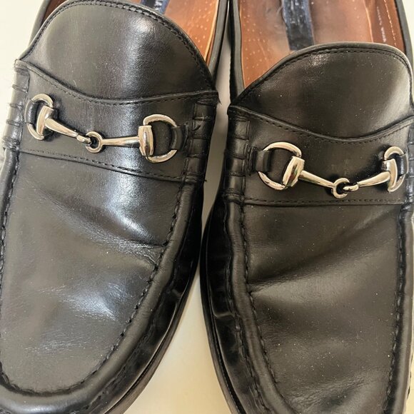 Cole Hann Black Leather Horse bit Loafers Pinch Gotham 8.5 Men\'s Made In India